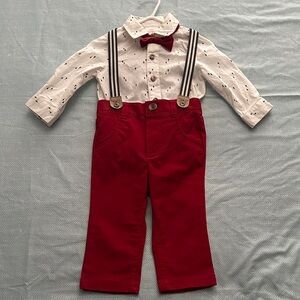 Cat&Jack Baby Boys' 2pc Tree Print Top & Bottom Set - Cream/Red, 6-9m
Ivory/Red